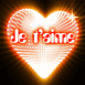 Coeur non "Je t'aime" effet disco