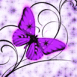 Papillon n�on multicolore