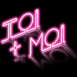 Tube n�on "Toi + Moi"