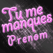 Tube n�on "Tu me manques"