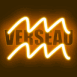 N�on zodiaque verseau