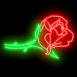 N�on rose rouge