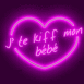 Coeur non "J'te kiff mon bb"