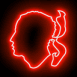 T�te de Maure n�on rouge