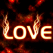 "LOVE" fluo enflamm